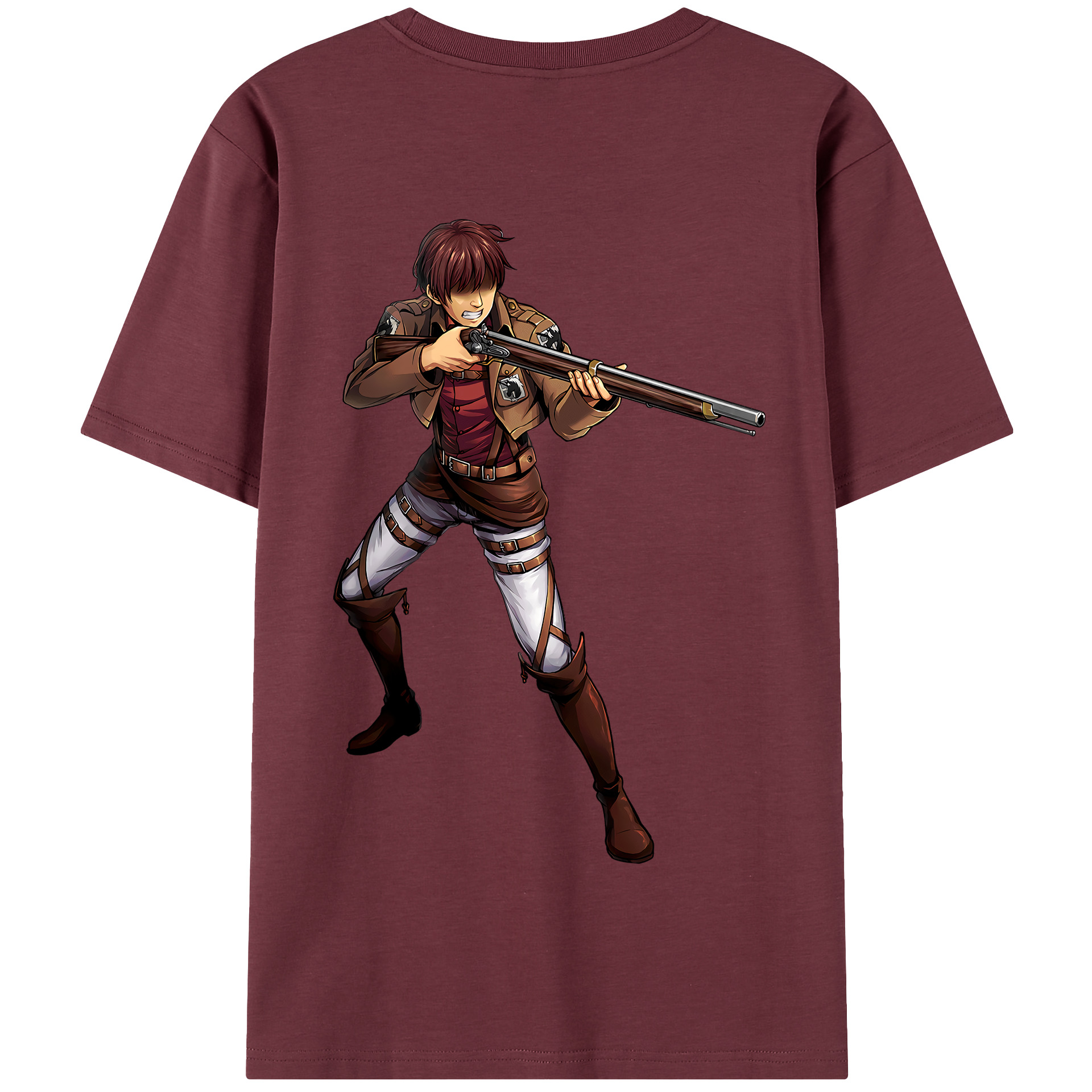（画像用） 進撃の巨人 Attack on Titan 綿100％半袖Tシャツ（背面プリント）